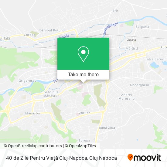 40 de Zile Pentru Viață Cluj-Napoca map