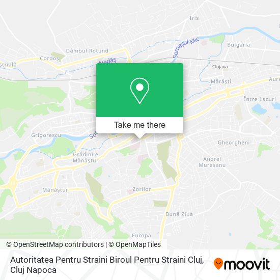 Autoritatea Pentru Straini Biroul Pentru Straini Cluj map