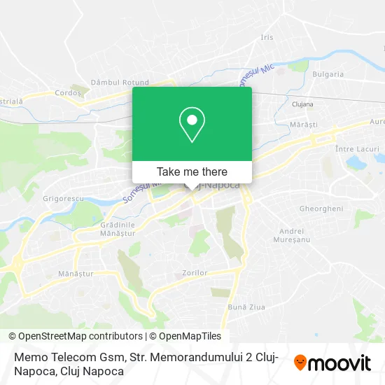 Memo Telecom Gsm, Str. Memorandumului 2 Cluj-Napoca map