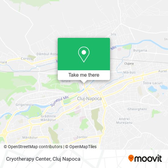 Cryotherapy Center map