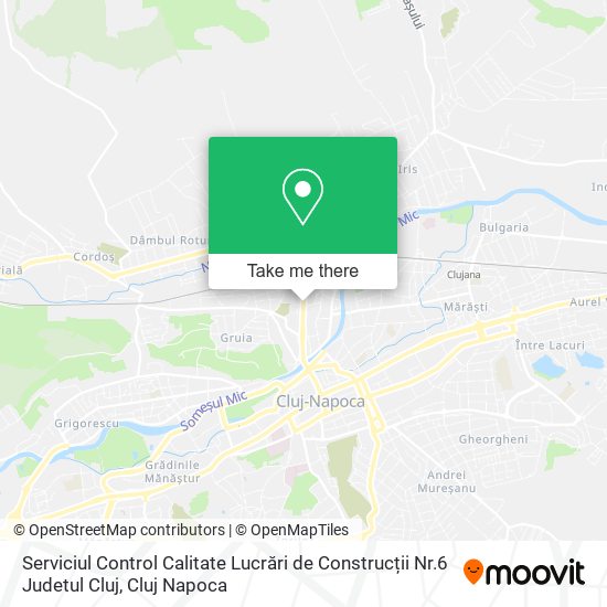 Serviciul Control Calitate Lucrări de Construcții Nr.6 Judetul Cluj map