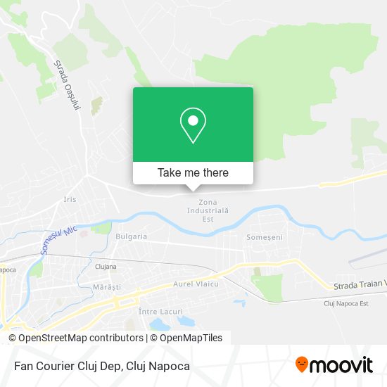 Fan Courier Cluj Dep map