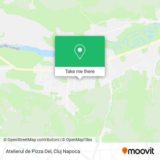 Atelierul de Pizza Del map