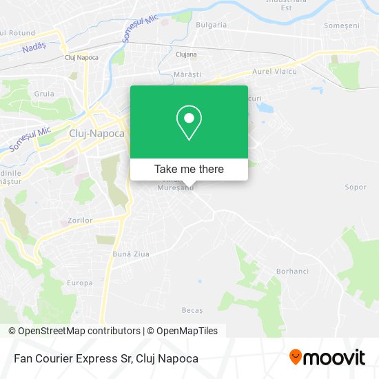 Fan Courier Express Sr map