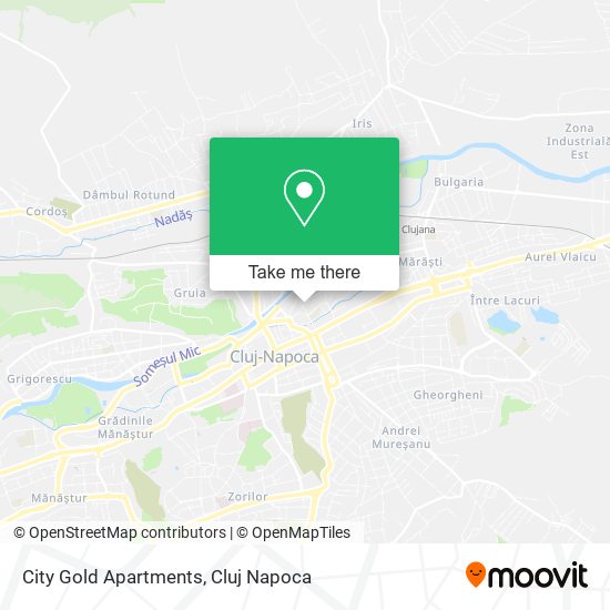 City Gold Apartments map