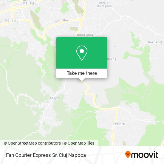 Fan Courier Express Sr map