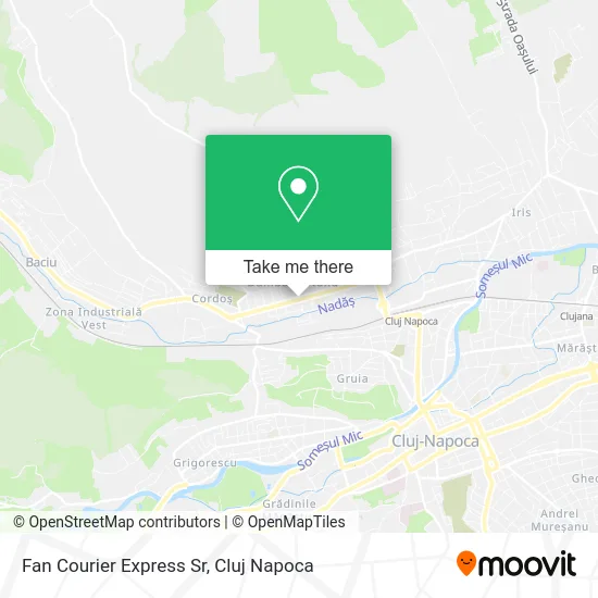 Fan Courier Express Sr map