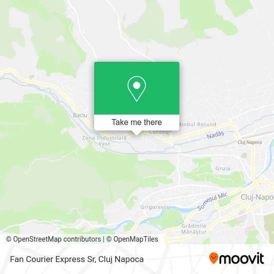 Fan Courier Express Sr map