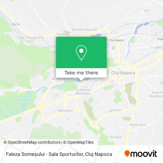 Faleza Someșului - Sala Sporturilor map