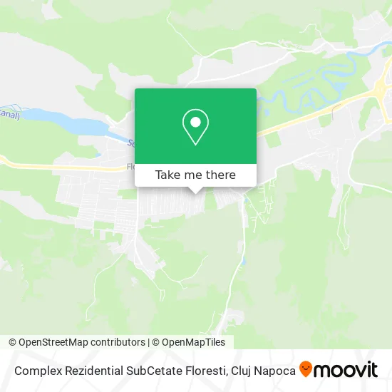 Complex Rezidential SubCetate Floresti map