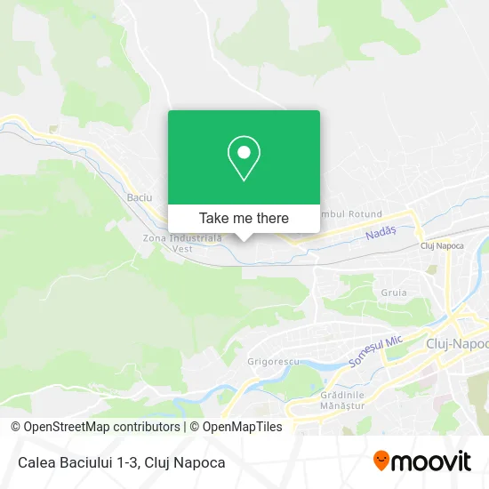 Calea Baciului 1-3 map