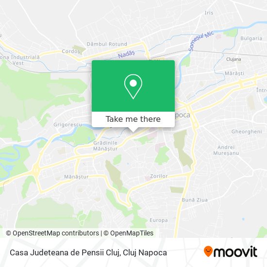 Casa Judeteana de Pensii Cluj map