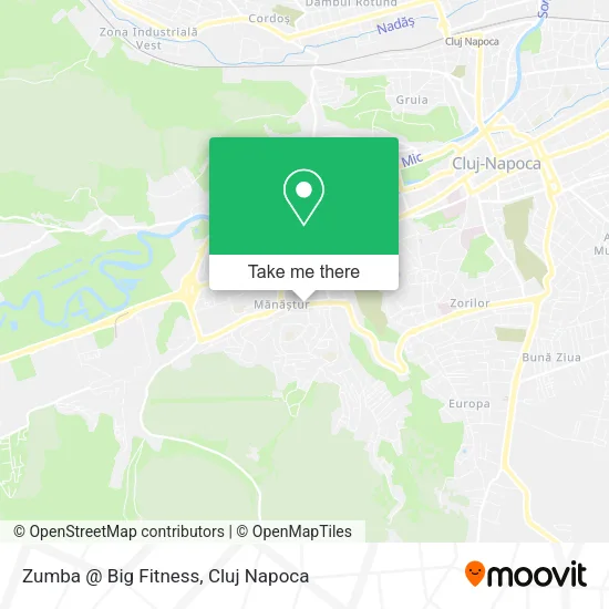 Zumba @ Big Fitness map
