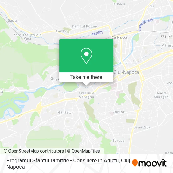 Programul Sfantul Dimitrie - Consiliere In Adictii map