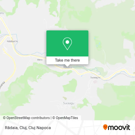 Rădaia, Cluj map