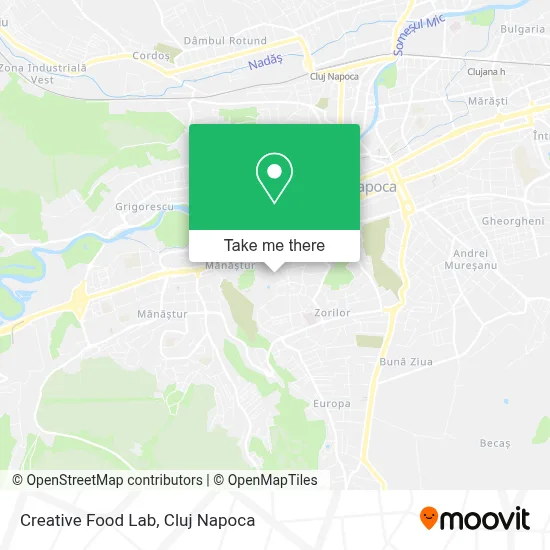 Creative Food Lab map