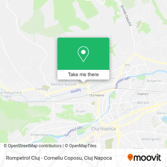 Rompetrol Cluj - Corneliu Coposu map