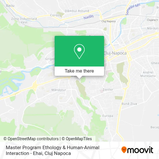 Master Program Ethology & Human-Animal Interaction - Ehai map
