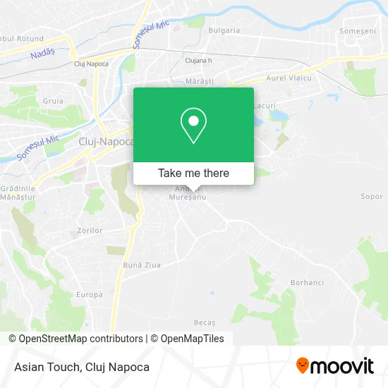 Asian Touch map