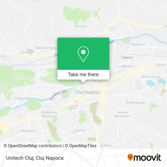 Unitech Cluj map