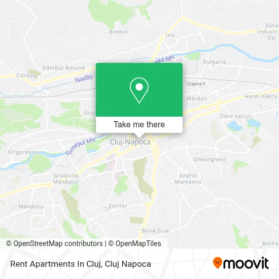 Rent Apartments In Cluj map
