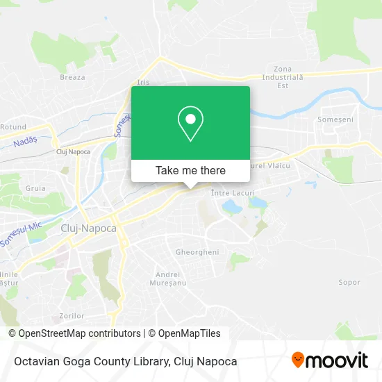 Octavian Goga County Library map