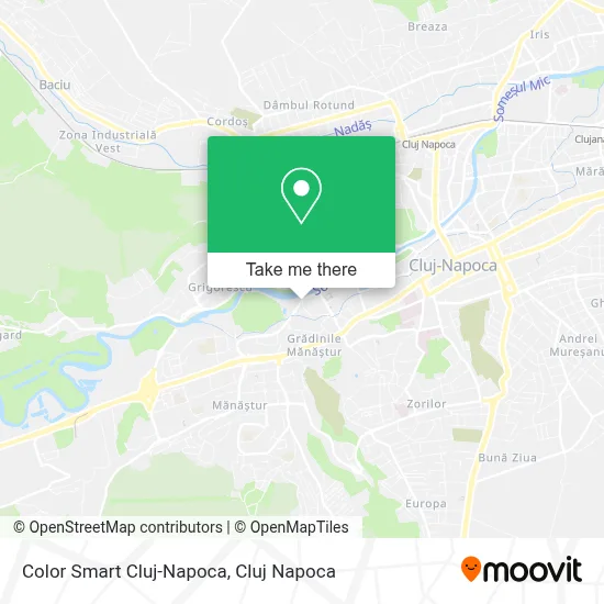 Color Smart Cluj-Napoca map