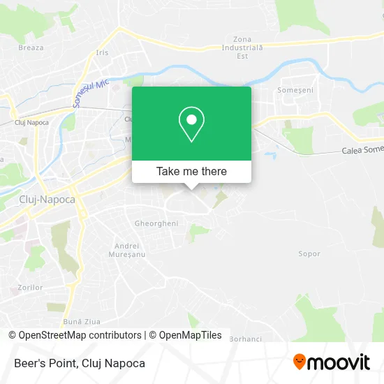 Beer's Point map