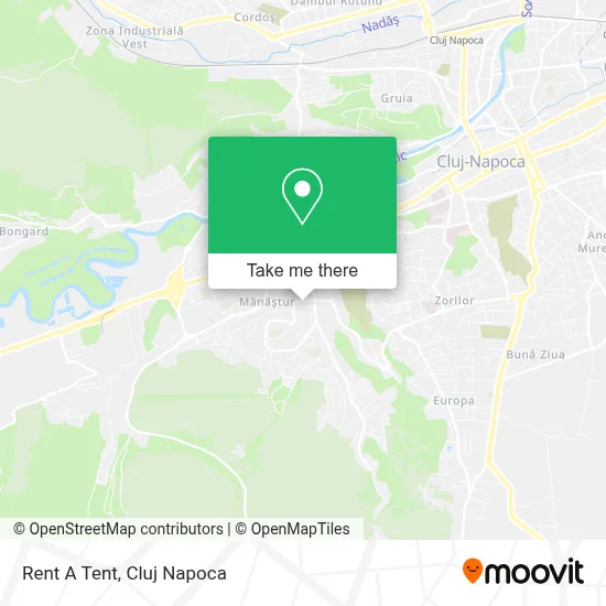 Rent A Tent map