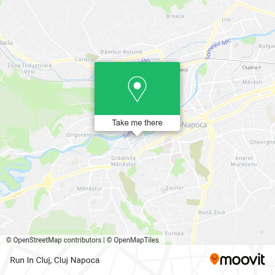 Run In Cluj map
