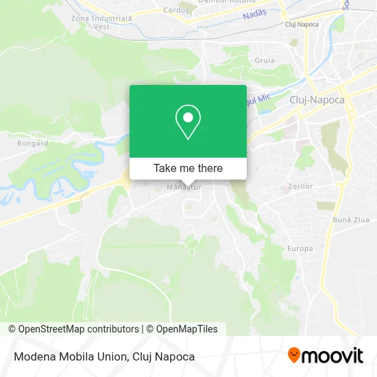 Modena Mobila Union map