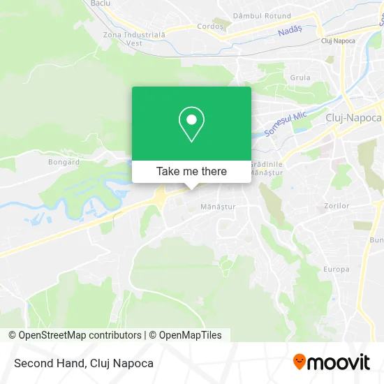Second Hand map