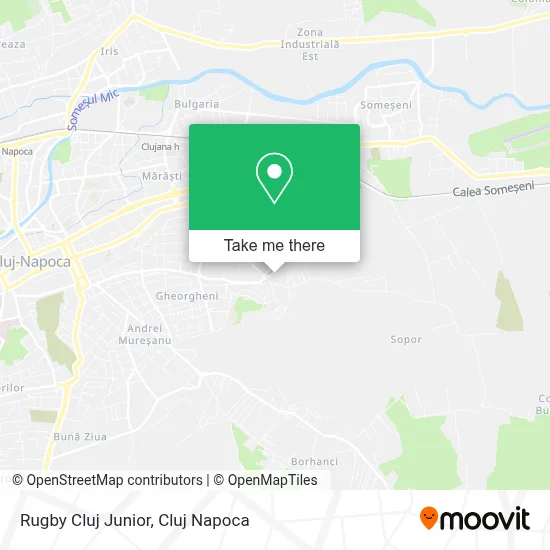 Rugby Cluj Junior map
