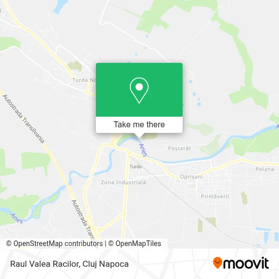 Raul Valea Racilor map