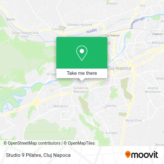 Studio 9 Pilates map