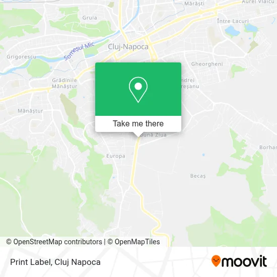 Print Label map