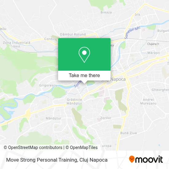 Move Strong Personal Training map
