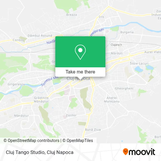 Cluj Tango Studio map