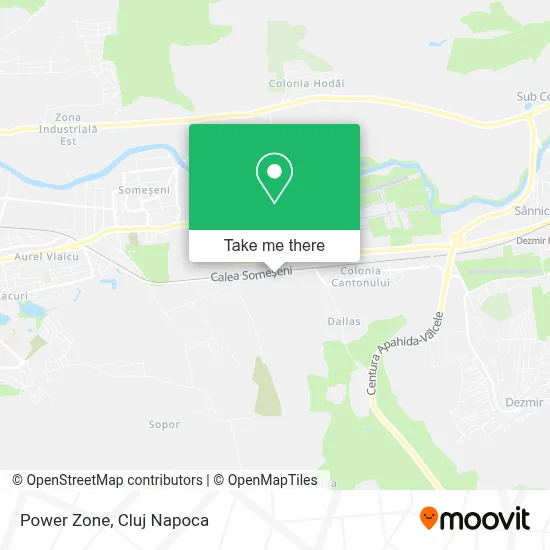 Power Zone map
