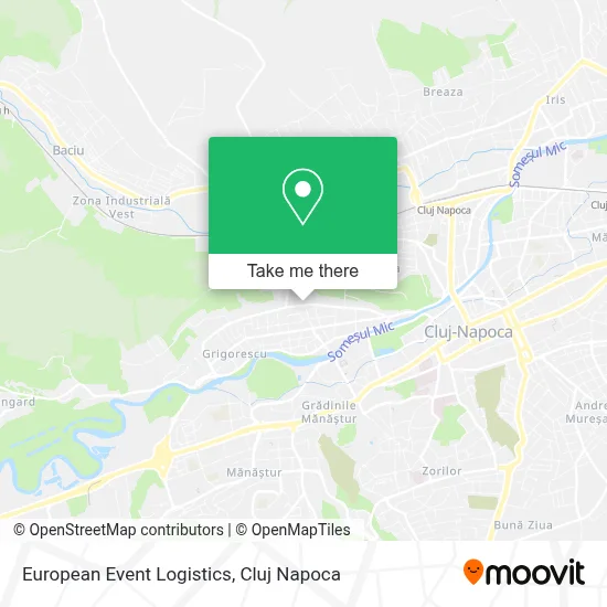 European Event Logistics map