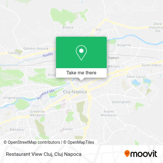 Restaurant View Cluj map