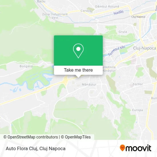 Auto Flora Cluj map