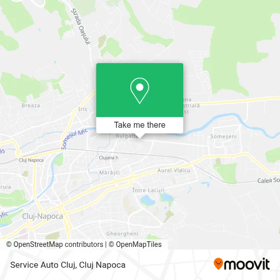 Service Auto Cluj map