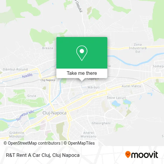 R&T Rent A Car Cluj map