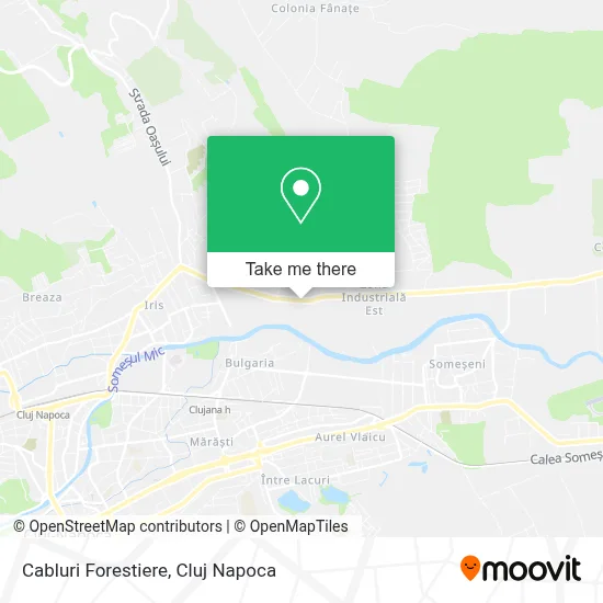 Cabluri Forestiere map