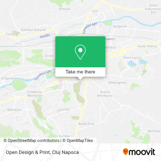 Open Design & Print map