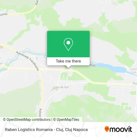 Raben Logistics Romania - Cluj map
