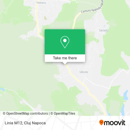 Linia M12 map