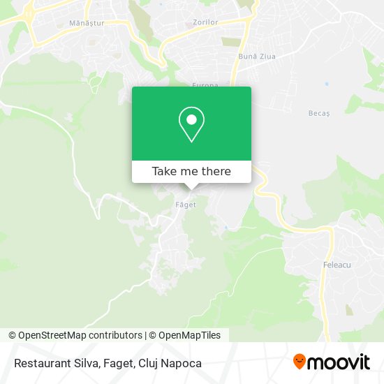 Restaurant Silva, Faget map