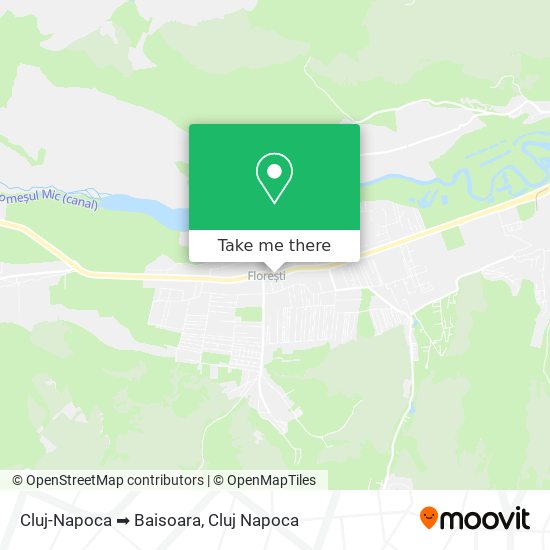 Cluj-Napoca ➡ Baisoara map